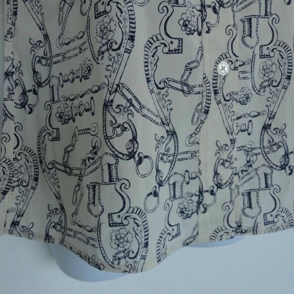 NWT TORY BURCH Silk Celestial Frentera LS Angelique Blouse Top Shirt 8 - Picture 5 of 6